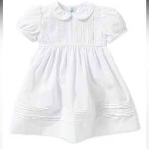 Feltman Brothers White Baby Dress and Diaper Cover Set